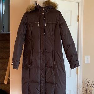 Michael Kors Faux Fur Hooded Coat